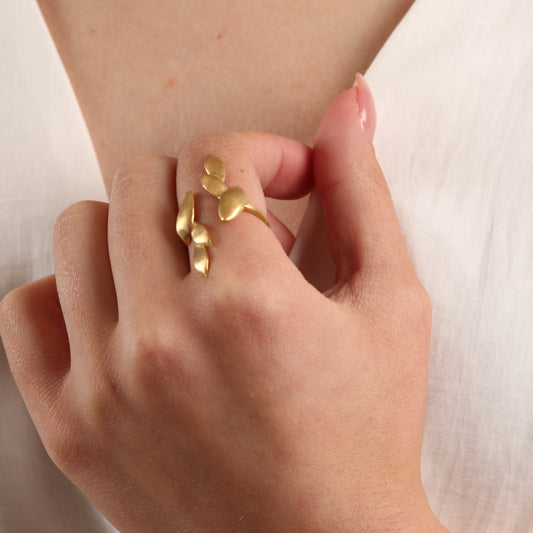 Anel Folhas Perfectly Imperfect